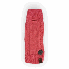 Strickpullover für kleine Hunde | Korall mit Pfötchen