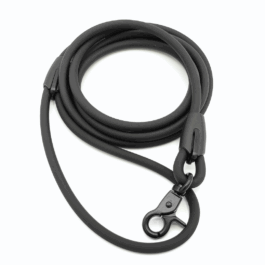 Hundeleine aus 6mm BioThane® Schwarz XXS