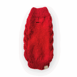 Strickpullover - rotes Herz | 100% Merinowolle