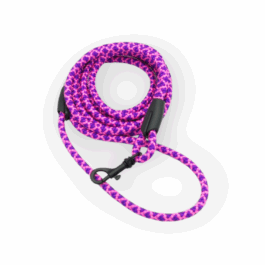 Hundeleine aus 6mm PPM 1,2 Meter Violett-Diamond XXS Mini
