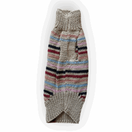 Strickpullover – Ringelchen extra leicht | Sand/Beere RL24-25