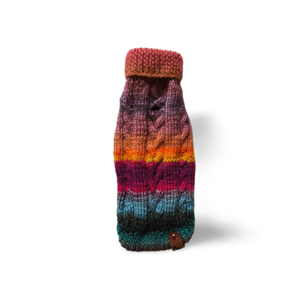 Strickpullover mit Rollkragen | Regenbogen – Bild 6