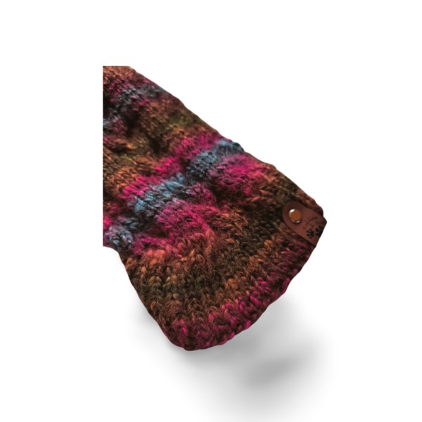 Strickpullover mit Rollkragen | Herbstliebe mit Zopfmuster für Mädels – Bild 3