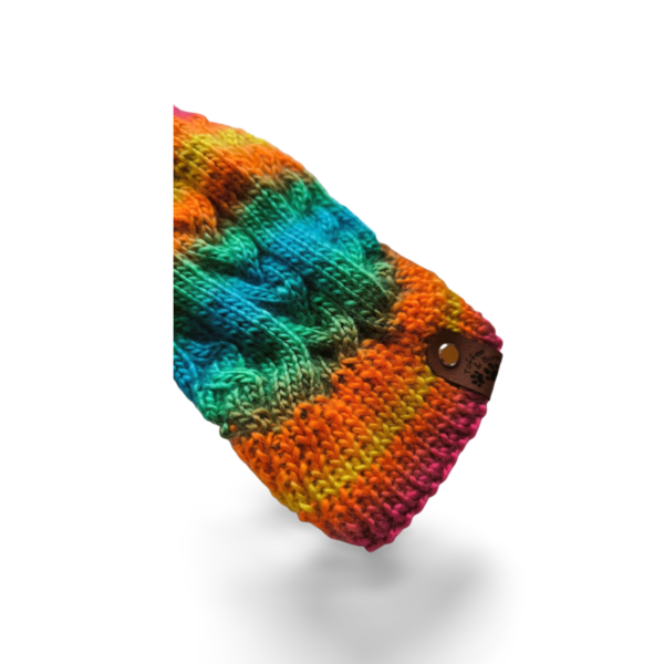 Strickpullover mit Rollkragen | Regenbogen – Bild 4