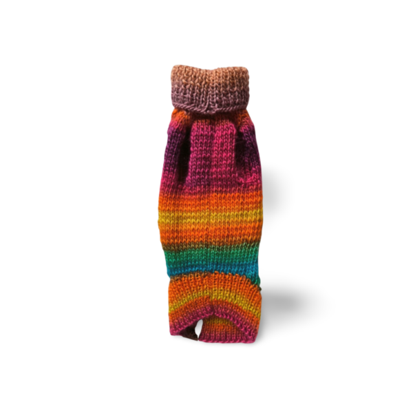 Strickpullover mit Rollkragen | Regenbogen – Bild 3