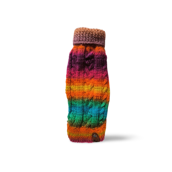 Strickpullover mit Rollkragen | Regenbogen – Bild 2
