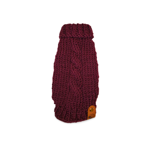 Strickpullover mit Rollkragen | Beere | RL 17cm | Mädels
