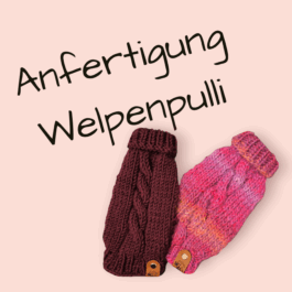 Strickpullover mit Rollkragen | Wunschanfertigung für deinen Chihuahua-Welpen