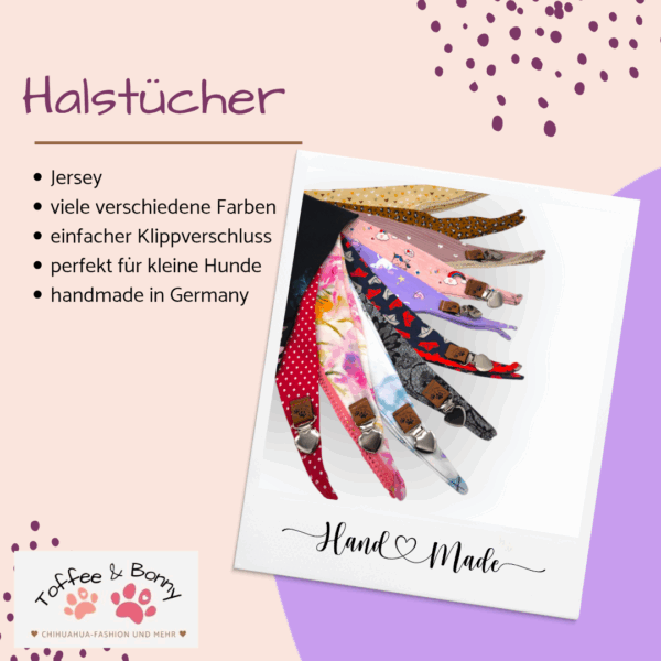 Hundehalstuch zum Wickeln | Jersey