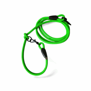 Hundeleine aus 6mm Paracord 1,8 Meter - Neon Grün | verstellbar