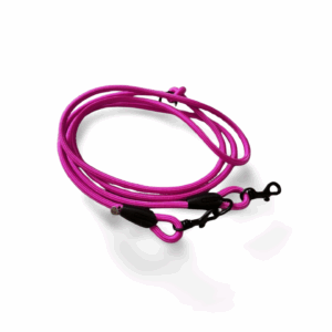 Hundeleine aus 6mm Paracord 1,8 Meter - passion rosa | verstellbar