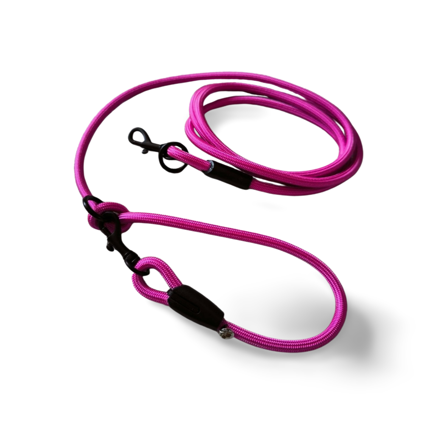 Hundeleine aus 6mm Paracord 1,8 Meter – passion rosa | verstellbar
