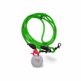 Hundeleine aus 6mm Paracord 1,8 Meter - Neon Grün | verstellbar