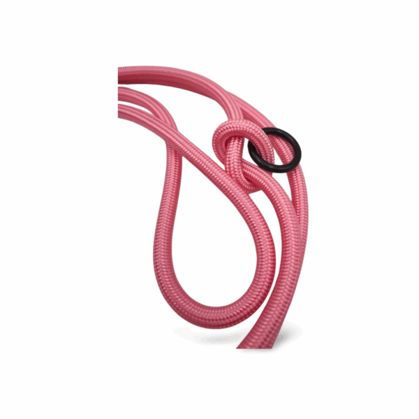 Hundeleine aus 6mm Paracord 1,8 Meter - rosa | verstellbar – Bild 2