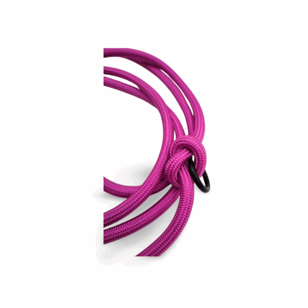 Hundeleine aus 6mm Paracord 1,8 Meter - passion rosa | verstellbar – Bild 2