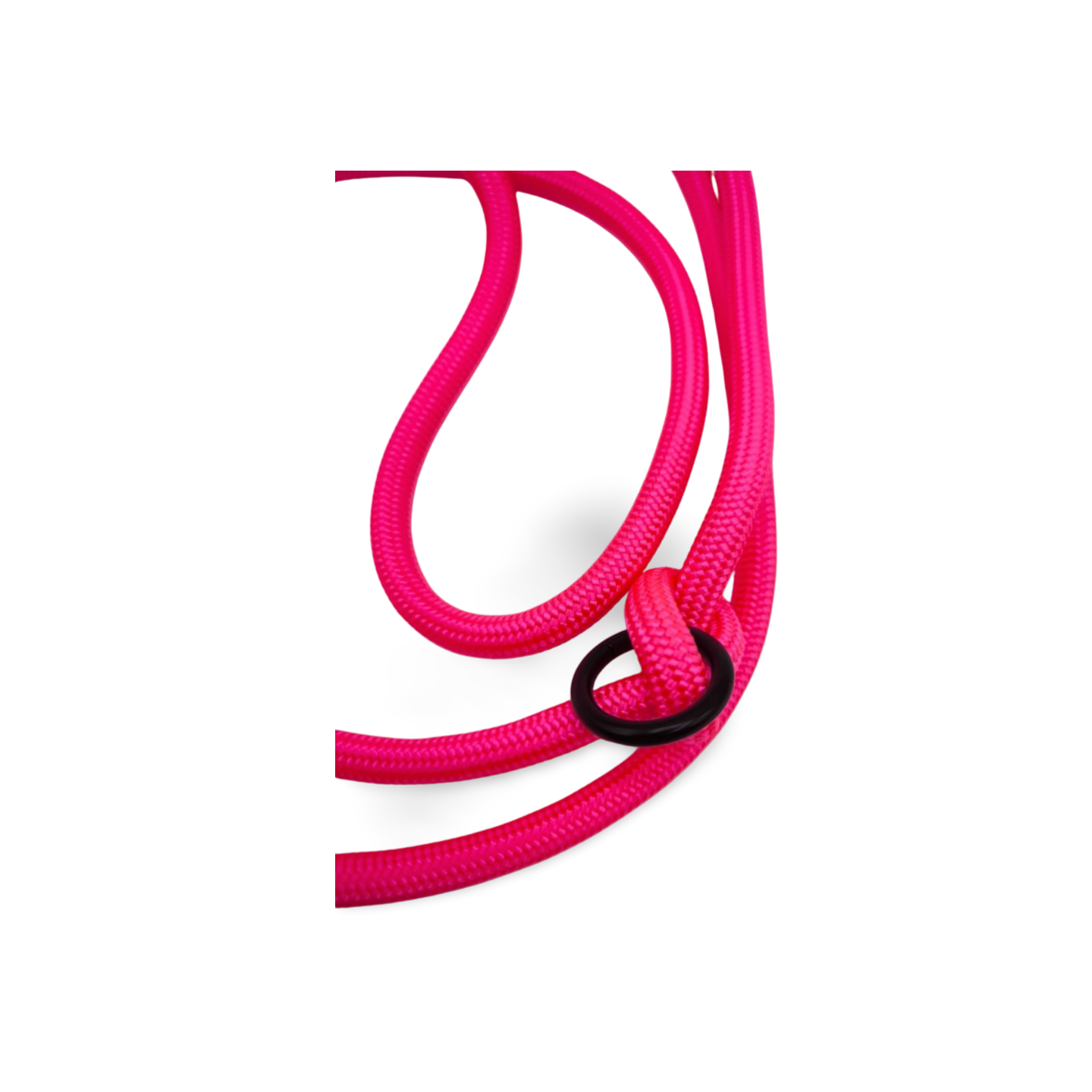 Hundeleine aus 6mm Paracord 1,8 Meter – Neon Pink | verstellbar
