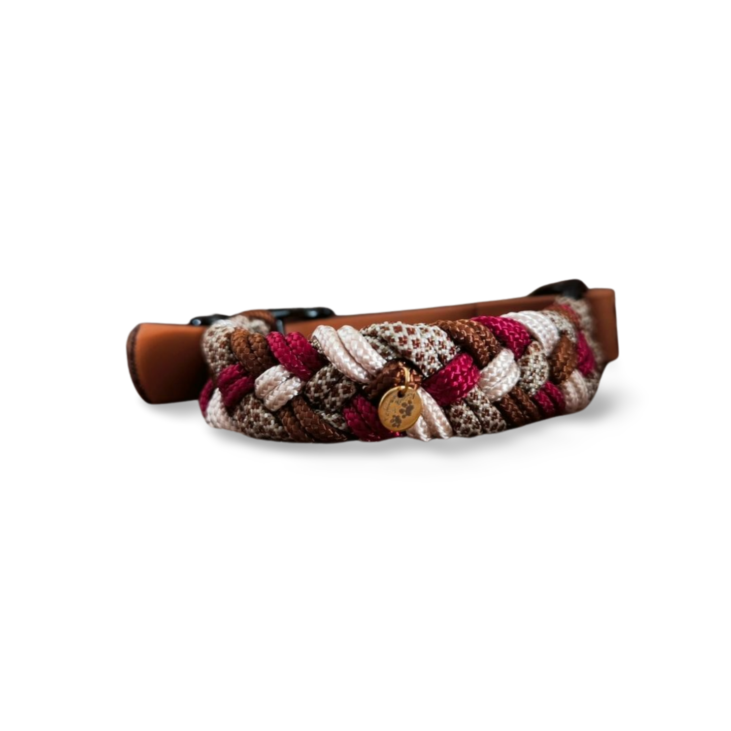 Halsband Paracord | verstellbar | braun-rot