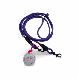Hundeleine aus 6mm Paracord 1,8 Meter - deep lila | verstellbar