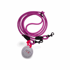 Hundeleine aus 6mm Paracord 1,8 Meter - passion pink | verstellbar