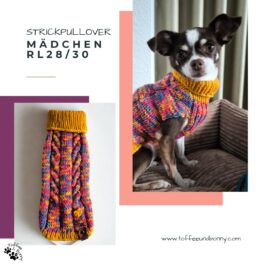 Strickpullover mit Rollkragen | Konfetti | RL 28-30cm | Mädels