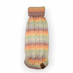 Strickpullover mit Rollkragen | Pastell mit Zopfmuster für Mädels | RL28 | Y-Geschirr