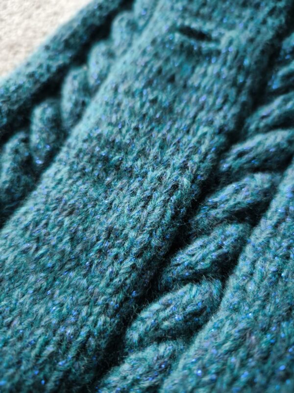 Strickpullover - Türkis-glitzer | Y-Geschirr | RL31 – Bild 3