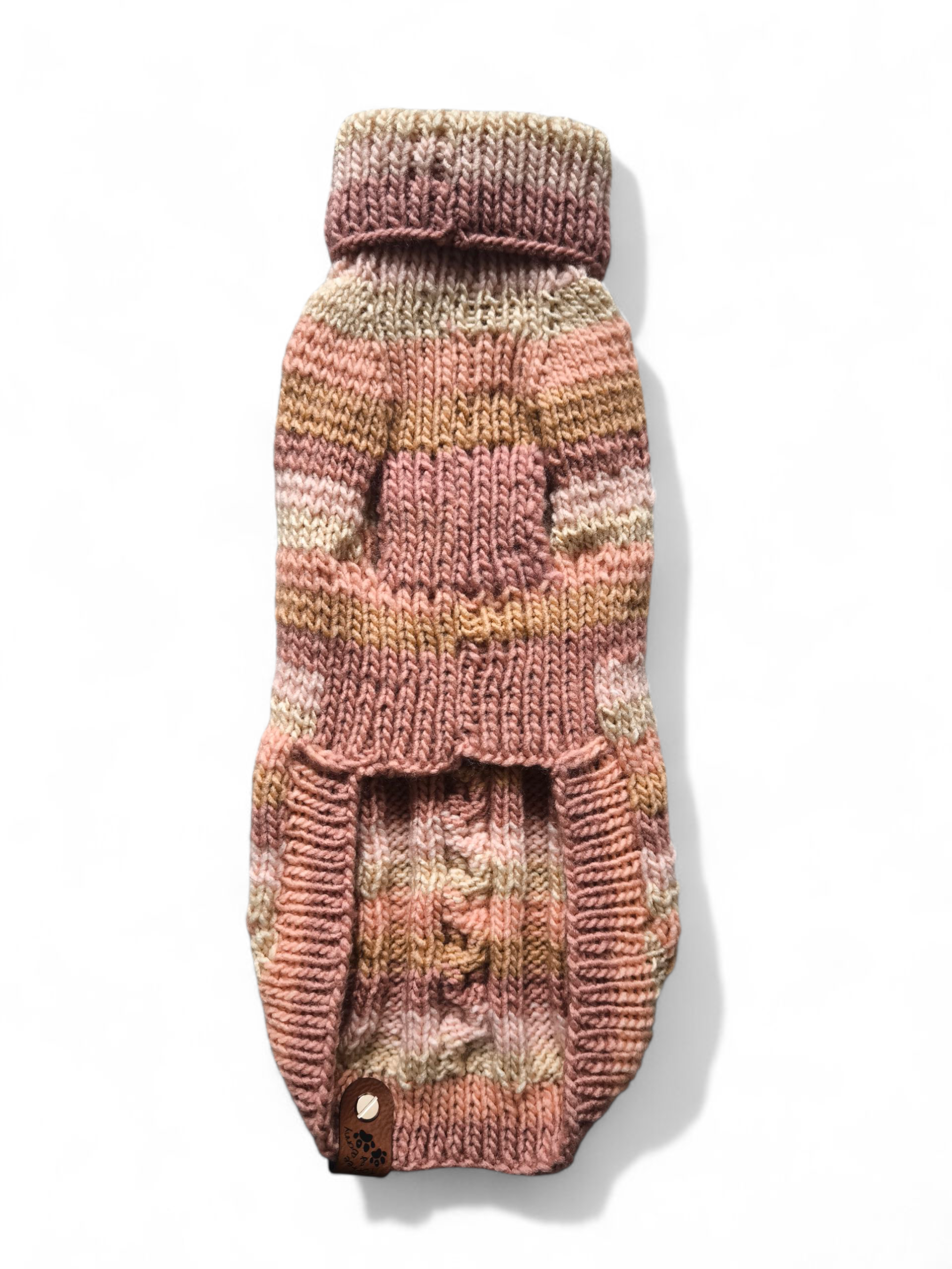 Strickpullover – braun-creme | Y-Geschirr | RL31