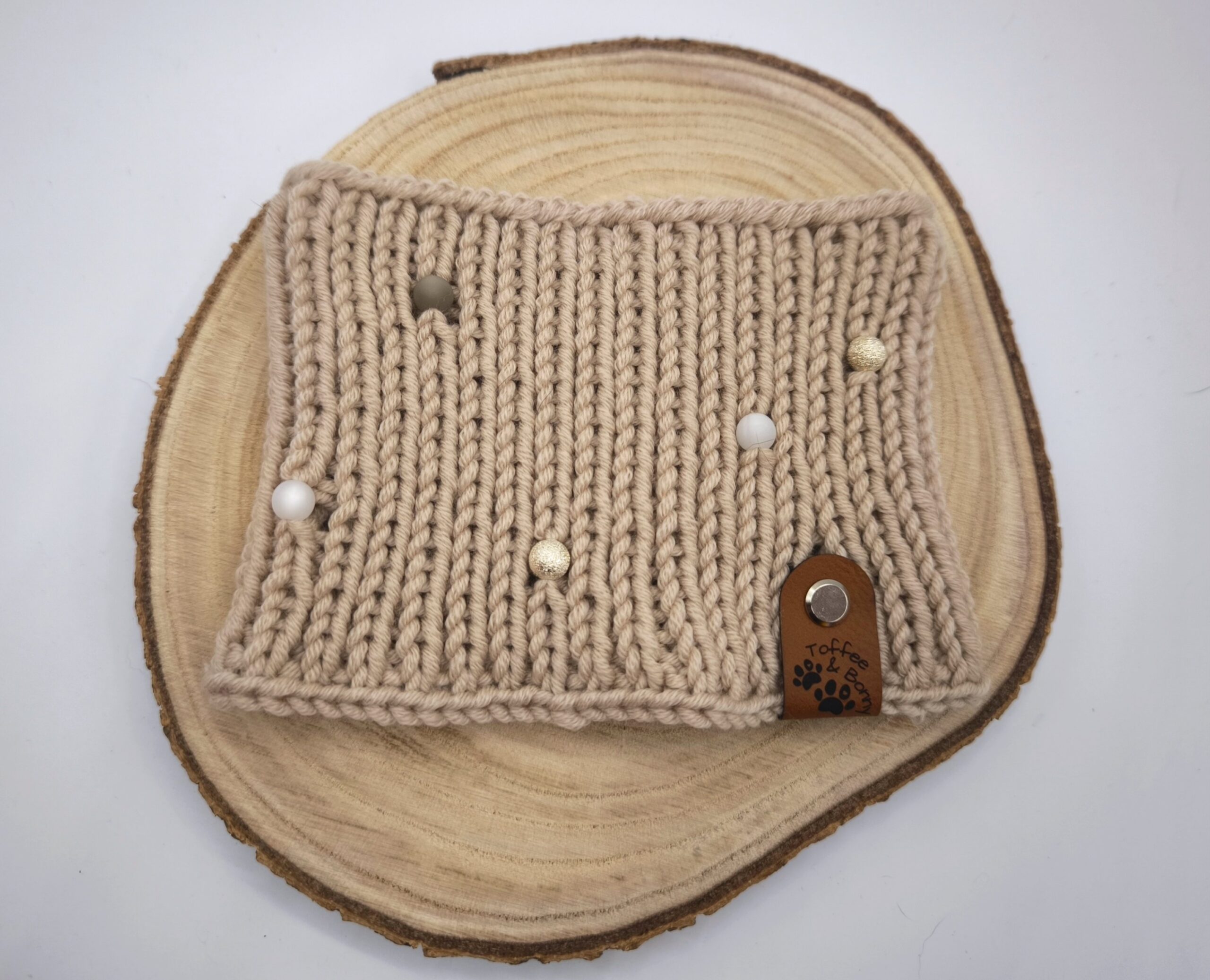 Hundeloop - Perlen Beige