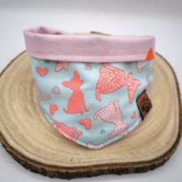 Hundehalstuch | „Chihuahua Love & Hearts“ mit Druckknopf
