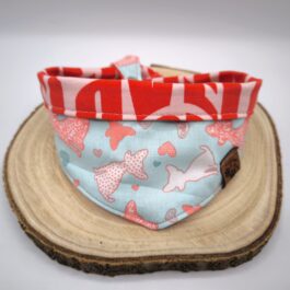 Hundehalstuch | „Chihuahua Love“ mit Druckknopf