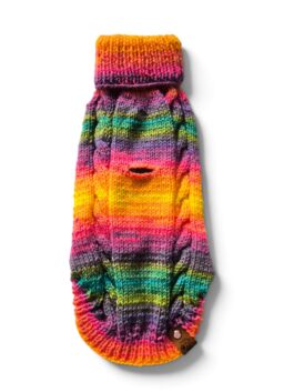 Hundepullover mit Rollkragen | Regenbogen RL 30-32